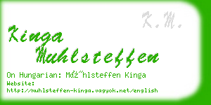 kinga muhlsteffen business card